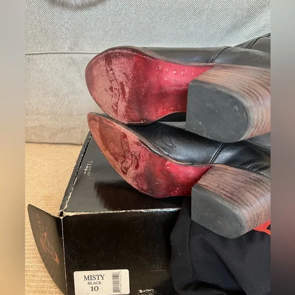 Freebird Womens Size 10, “MISTY,” Black Leather Tall Western boots - Picture 5 of 8